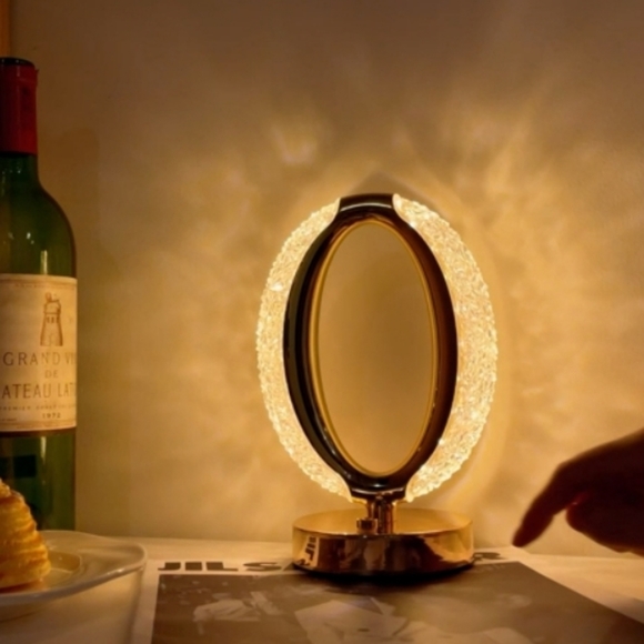 𝅺touch Control Crystal Table Lamp, 3 Color Changing Touch Contr… - Picture 9 of 12